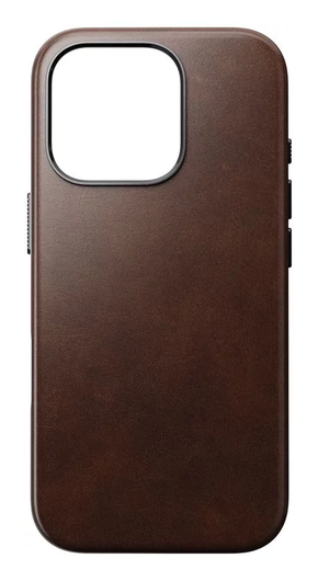 Nomad Traditional Leather iPhone 16 Pro Hoesje Leer MagSafe Horween Bruin afbeelding 5