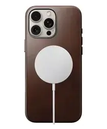 Nomad Traditional Leather iPhone 16 Pro Max Hoesje Leer MagSafe Horween Bruin afbeelding