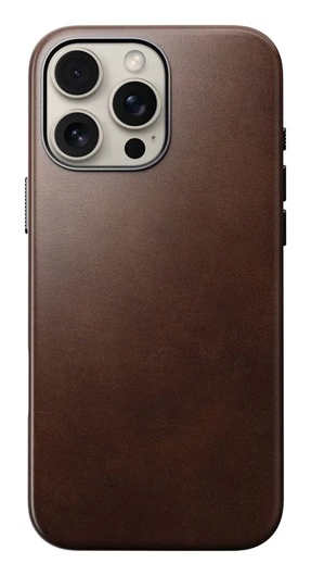 Nomad Traditional Leather iPhone 16 Pro Max Hoesje Leer MagSafe Horween Bruin afbeelding 2