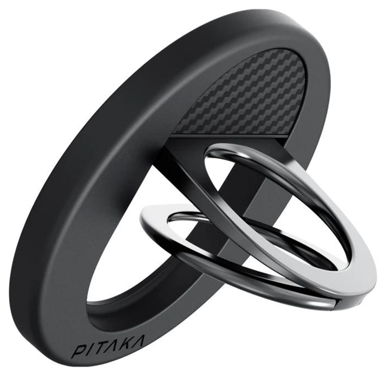 PITAKA MagEZ Grip 3 MagSafe Ring Houder Opvouwbare Standaard Zwart afbeelding 2