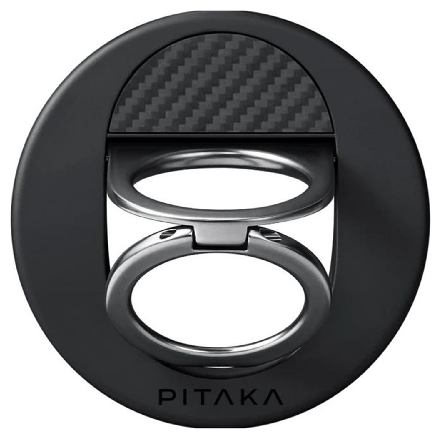 PITAKA MagEZ Grip 3 MagSafe Ring Houder Opvouwbare Standaard Zwart afbeelding 4
