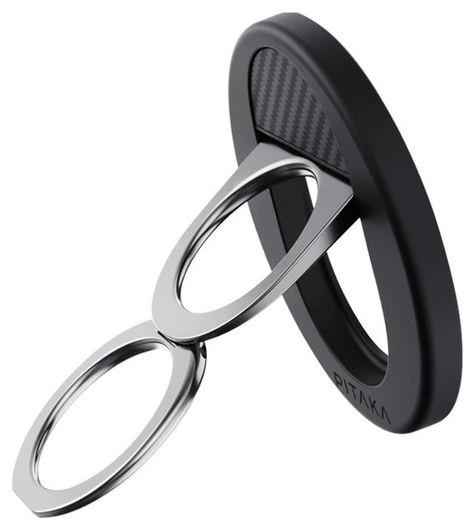 PITAKA MagEZ Grip 3 MagSafe Ring Houder Opvouwbare Standaard Zwart afbeelding 1
