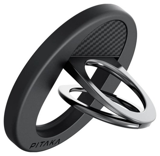 PITAKA MagEZ Grip 3 MagSafe Ring Houder Opvouwbare Standaard Zwart afbeelding 2