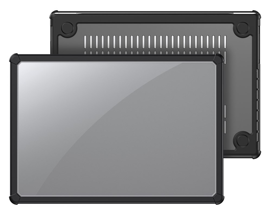 Dux Ducis LCGM - MacBook Pro 16 Inch (2024/2023/2021/2019) Hoes - Zwart afbeelding 1