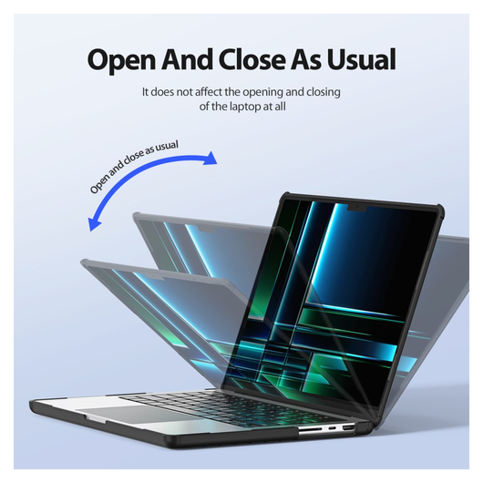 Dux Ducis LCGM - MacBook Pro 16 Inch (2024/2023/2021/2019) Hoes - Zwart afbeelding 4