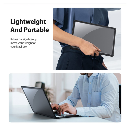 Dux Ducis LCGM - MacBook Pro 16 Inch (2024/2023/2021/2019) Hoes - Zwart afbeelding 8