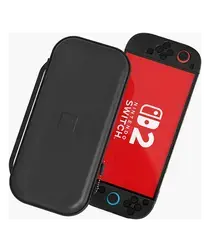Dux Ducis Nintendo Switch 2 Hoesje met Game Card Organizer Opberghoes Zwart/Wit afbeelding