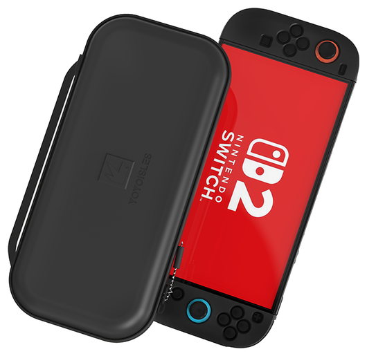Dux Ducis Nintendo Switch 2 Hoesje met Game Card Organizer Opberghoes Zwart/Wit afbeelding 1