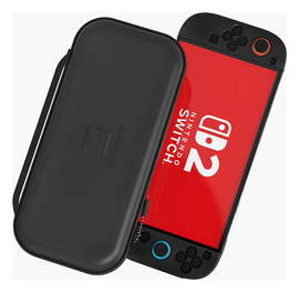 Dux Ducis Nintendo Switch 2 Hoesje met Game Card Organizer Opberghoes Zwart/Wit afbeelding