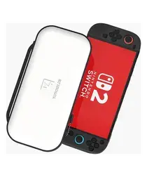 Dux Ducis Nintendo Switch 2 Hoesje met Game Card Organizer Opberghoes Wit/Zwart afbeelding