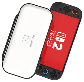 Dux Ducis Nintendo Switch 2 Hoesje met Game Card Organizer Opberghoes Wit/Zwart afbeelding