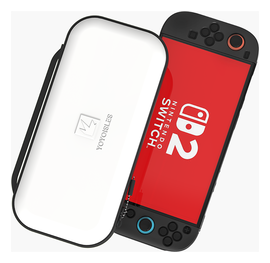 Dux Ducis Nintendo Switch 2 Hoesje met Game Card Organizer Opberghoes Wit/Zwart afbeelding