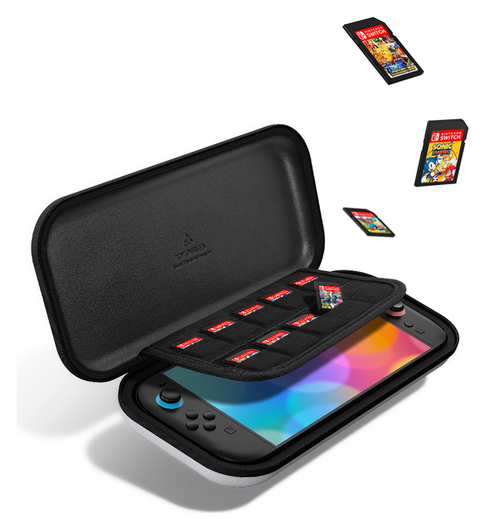 Dux Ducis Nintendo Switch 2 Hoesje met Game Card Organizer Opberghoes Wit/Rood afbeelding 2