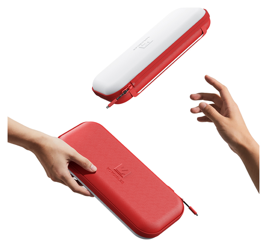 Dux Ducis Nintendo Switch 2 Hoesje met Game Card Organizer Opberghoes Wit/Rood afbeelding 4