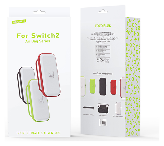 Dux Ducis Nintendo Switch 2 Hoesje met Game Card Organizer Opberghoes Wit/Rood afbeelding 8