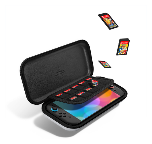 Dux Ducis Nintendo Switch 2 Hoesje met Game Card Organizer Opberghoes Wit/Groen afbeelding 2
