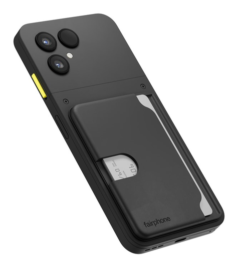 Fairphone 6 Duurzame Kaarthouder voor Drie Pasjes Zwart afbeelding 4