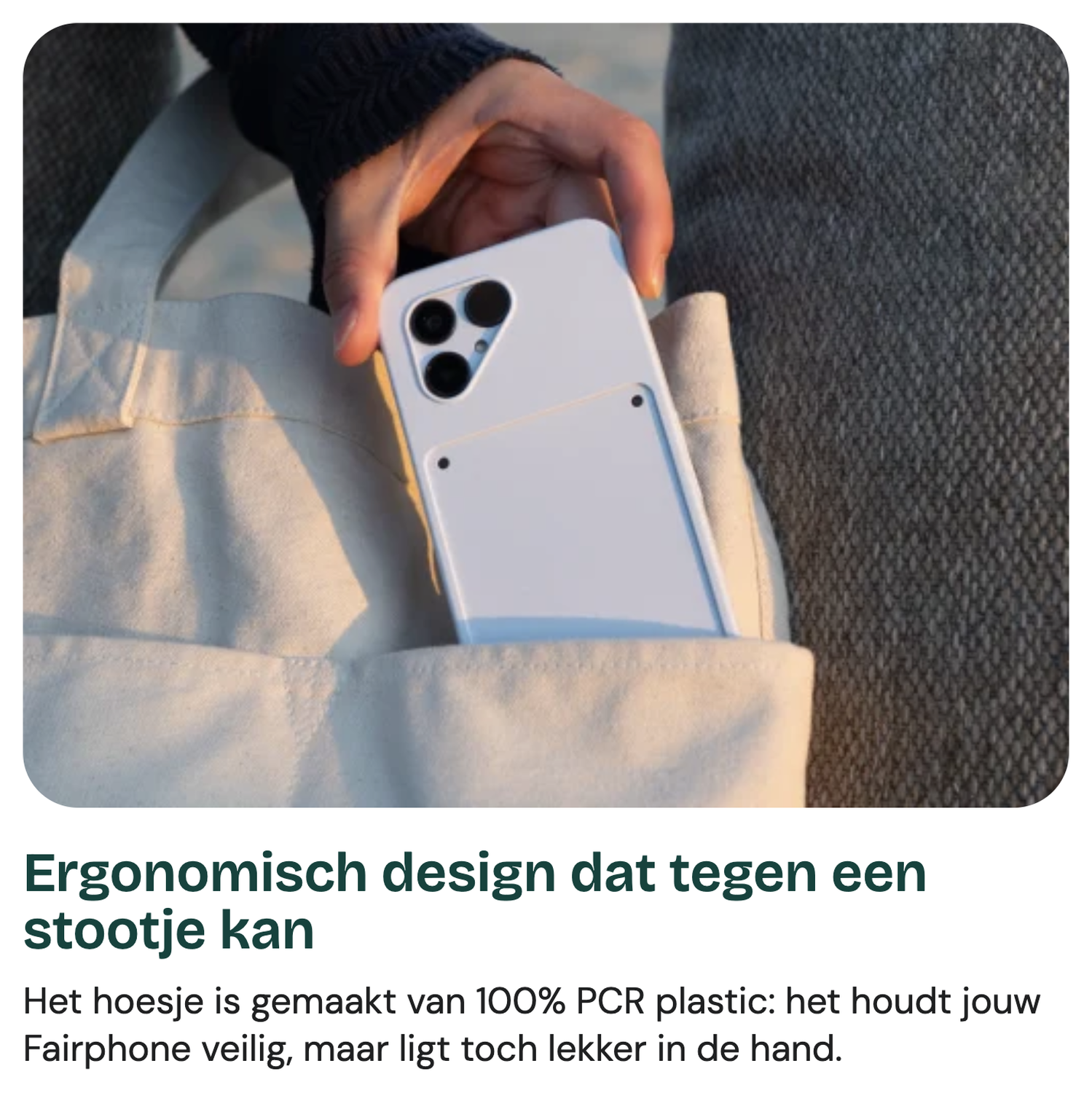 Origineel FairPhone 6 Hoesje Protective Case Back Cover Groen afbeelding 5