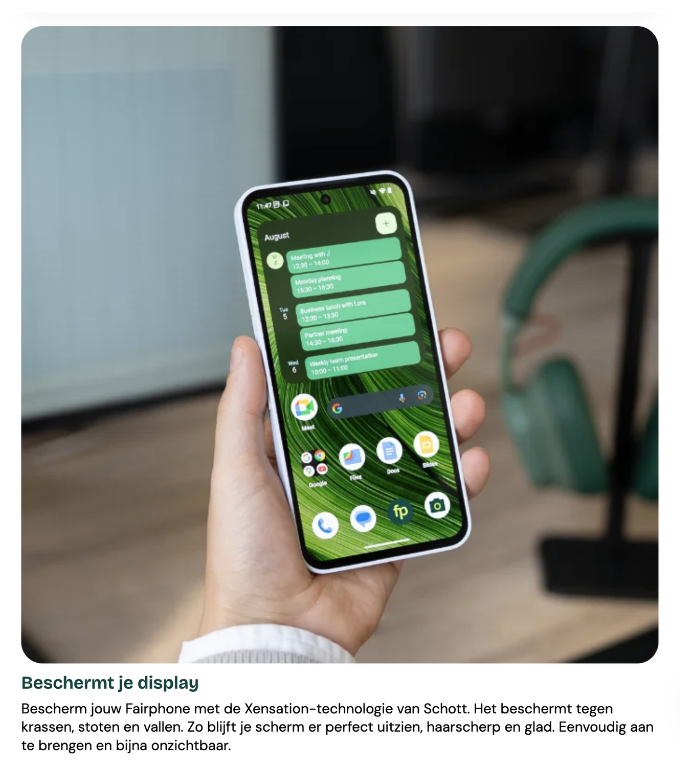 Originele Fairphone 6 Screen Protector Tempered Glass afbeelding 2