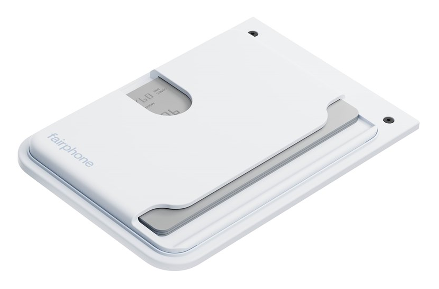 Fairphone 6 Duurzame Kaarthouder voor Drie Pasjes Wit afbeelding 1