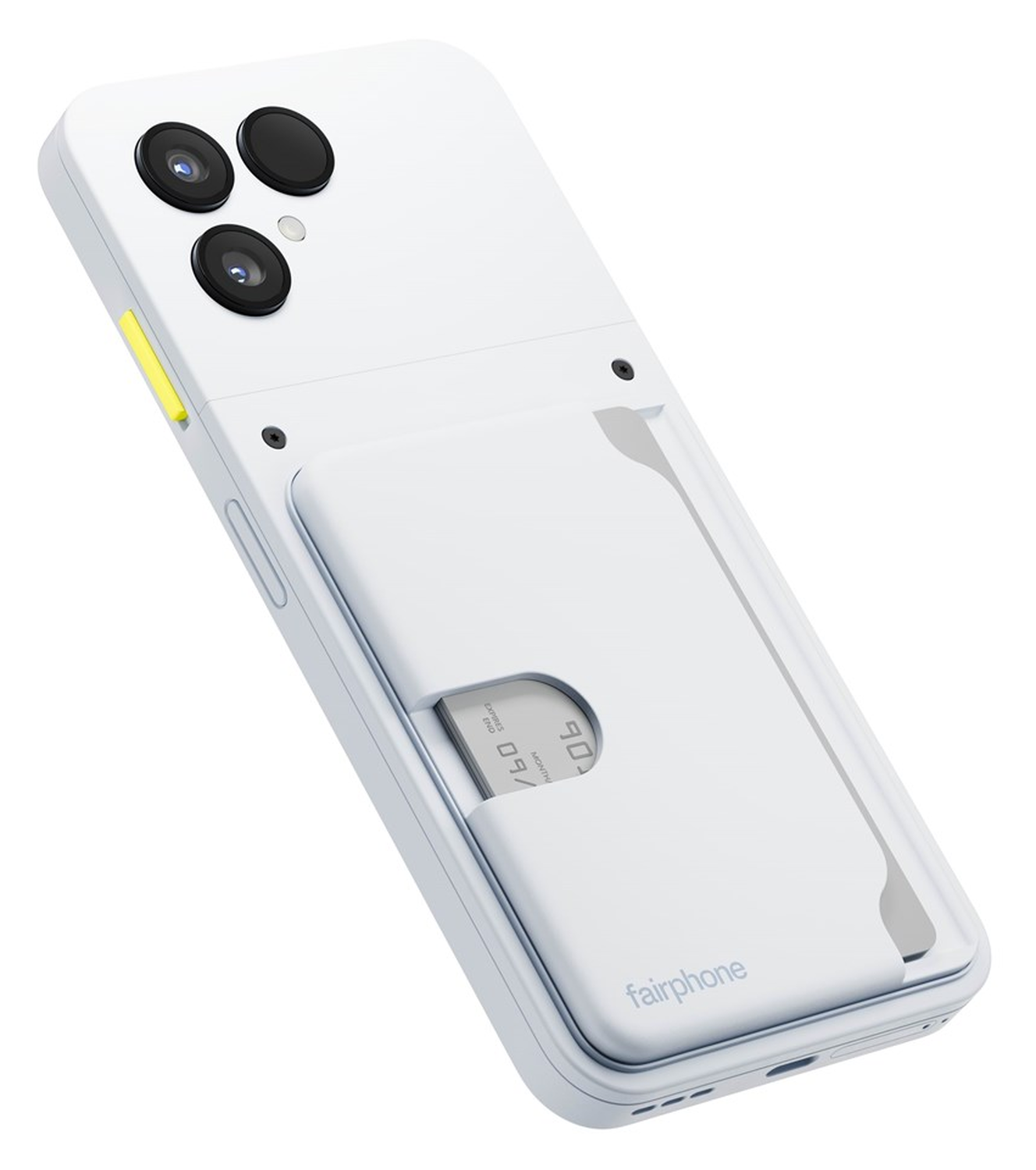 Fairphone 6 Duurzame Kaarthouder voor Drie Pasjes Wit afbeelding 4