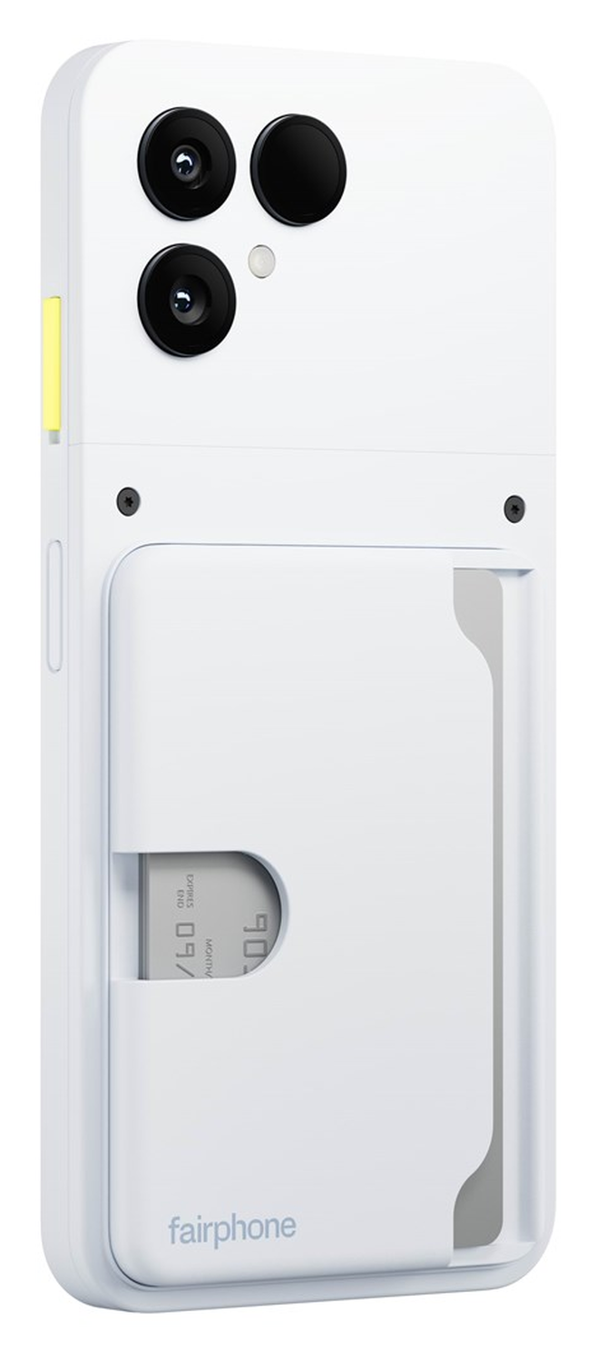 Fairphone 6 Duurzame Kaarthouder voor Drie Pasjes Wit afbeelding 7