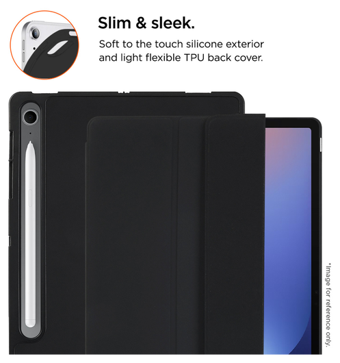 Eiger Storm 250m Samsung Tab S10 FE Plus Hoes Book Case met Pen Houder Zwart afbeelding 4