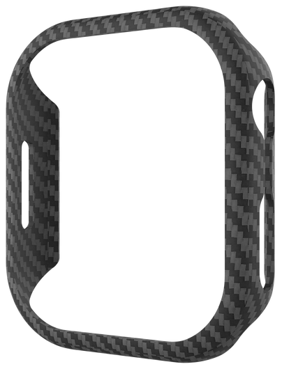 NEKIT Fiber Apple Watch 9/8/7 41MM Hoesje Kevlar Bumper Cover Dun Zwart afbeelding 10