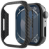 NEKIT Fiber Apple Watch 9/8/7 41MM Hoesje Kevlar Bumper Cover Dun Zwart afbeelding 1