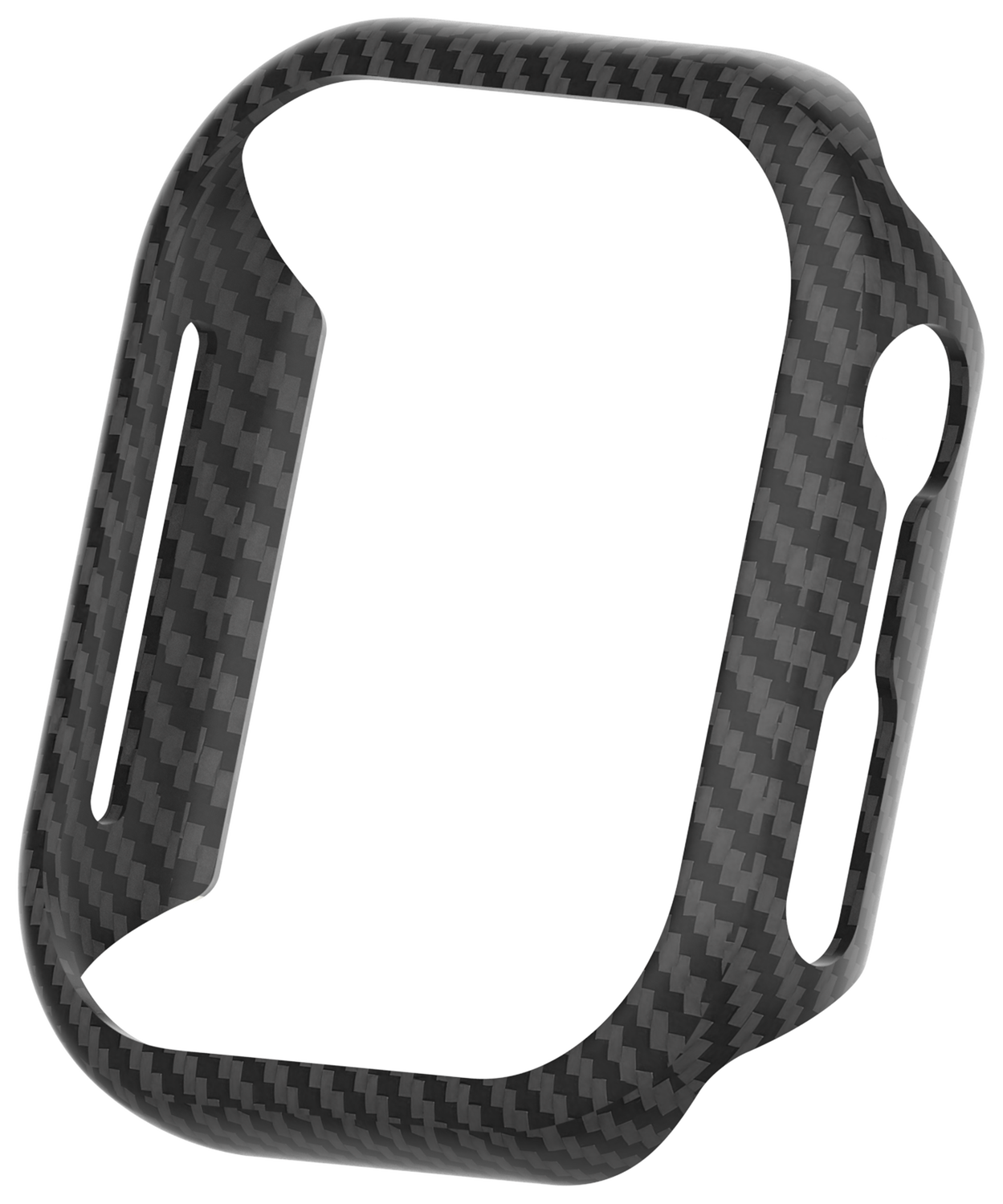 NEKIT Fiber Apple Watch 44MM Hoesje Kevlar Bumper Cover Dun Zwart afbeelding 13
