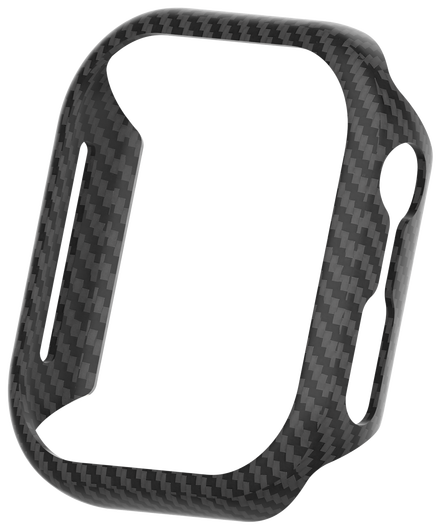 NEKIT Fiber Apple Watch 44MM Hoesje Kevlar Bumper Cover Dun Zwart afbeelding 13