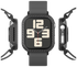 NEKIT Fiber Apple Watch 44MM Hoesje Kevlar Bumper Cover Dun Zwart afbeelding 14