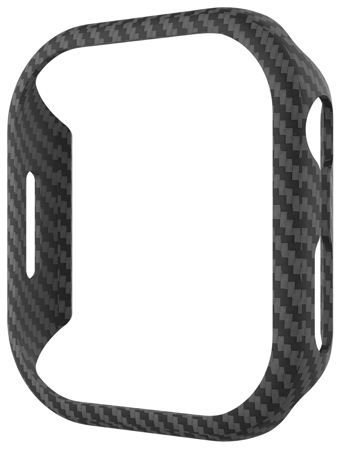 NEKIT Fiber Apple Watch 9/8/7 45MM Hoesje Kevlar Bumper Cover Dun Zwart afbeelding 13