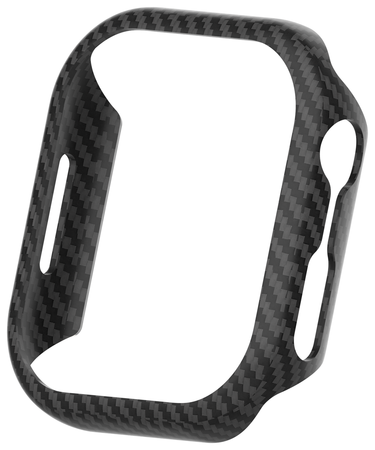 NEKIT Fiber - Apple Watch 10 46MM Hoesje - Kevlar Bumper Cover Dun Zwart afbeelding 12