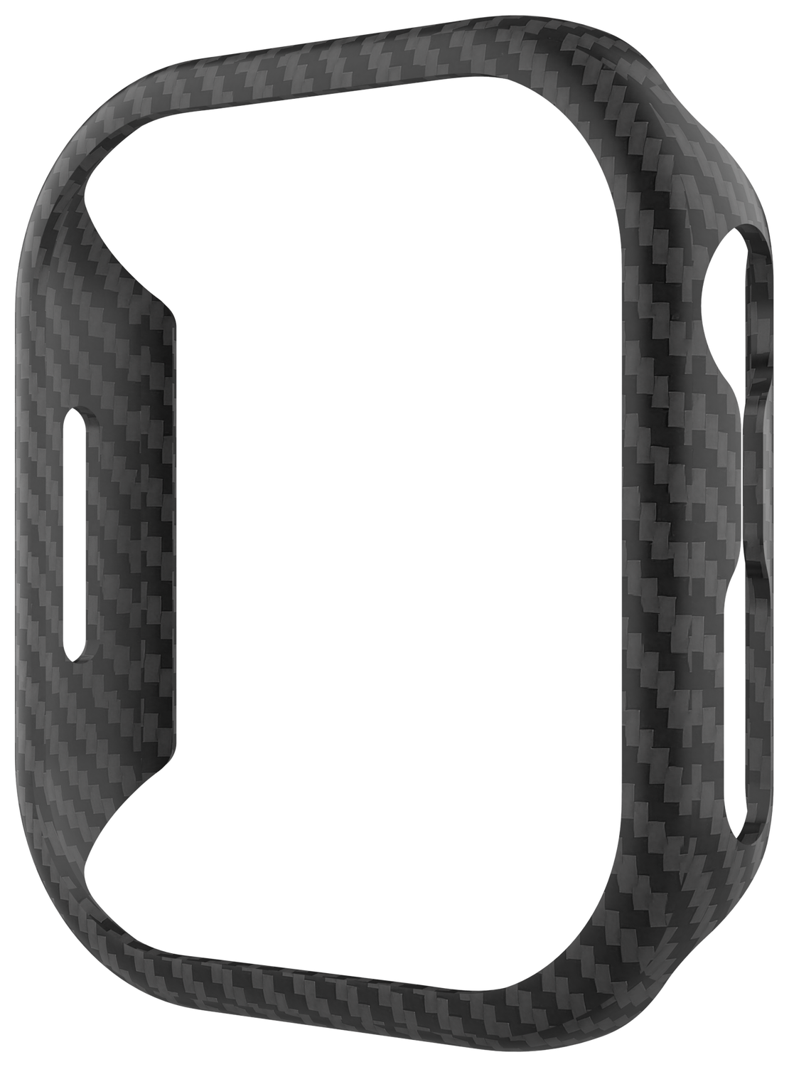 NEKIT Fiber - Apple Watch 10 46MM Hoesje - Kevlar Bumper Cover Dun Zwart afbeelding 16