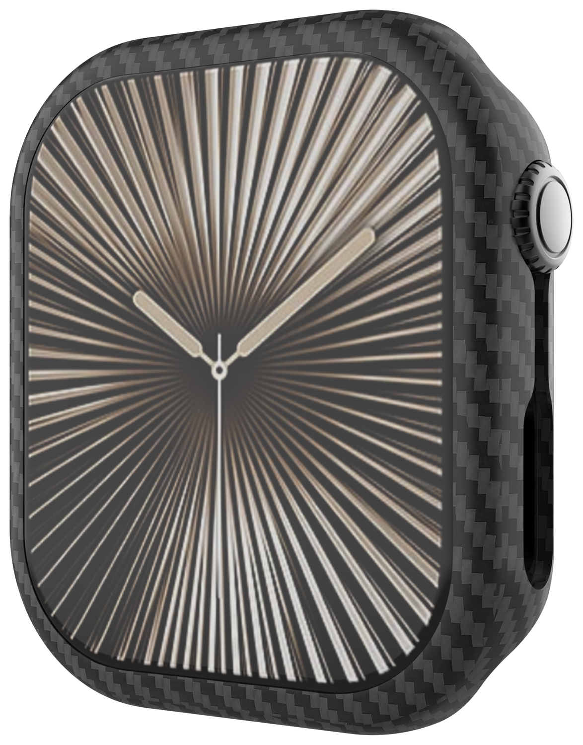 NEKIT Fiber - Apple Watch 10 46MM Hoesje - Kevlar Bumper Cover Dun Zwart afbeelding 8