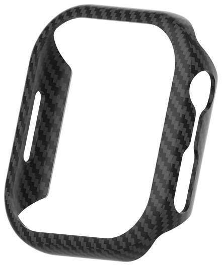 NEKIT Fiber - Apple Watch 10 46MM Hoesje - Kevlar Bumper Cover Dun Zwart afbeelding 12