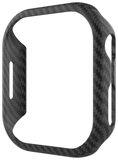 NEKIT Fiber - Apple Watch 10 46MM Hoesje - Kevlar Bumper Cover Dun Zwart afbeelding 16