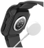 NEKIT Fiber - Apple Watch 10 46MM Hoesje - Kevlar Bumper Cover Dun Zwart afbeelding 17