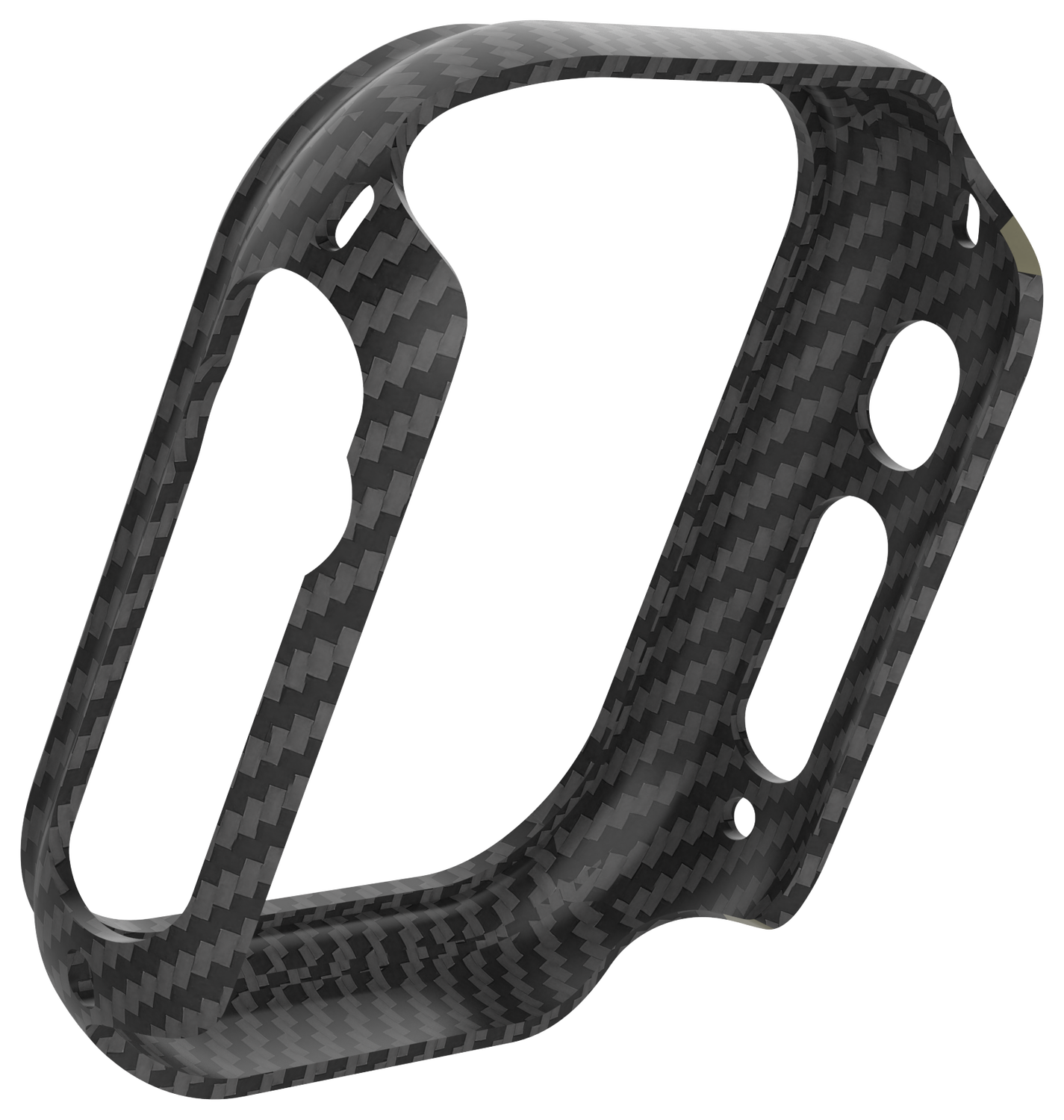 NEKIT Fiber Apple Watch Ultra / Ultra 2 Hoesje Kevlar Bumper Cover Dun Zwart afbeelding 15