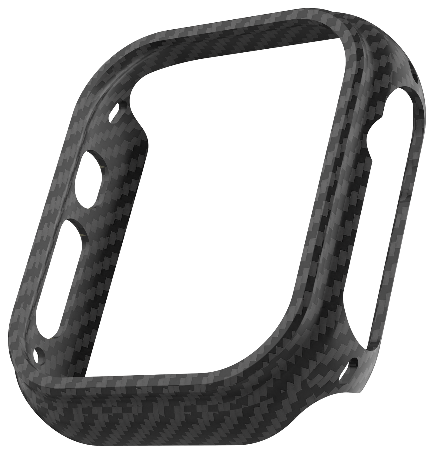 NEKIT Fiber Apple Watch Ultra / Ultra 2 Hoesje Kevlar Bumper Cover Dun Zwart afbeelding 16