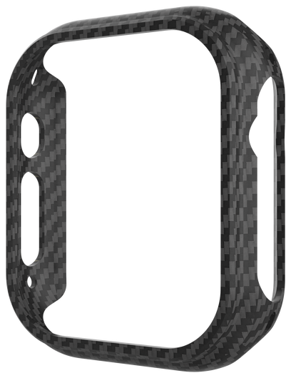 NEKIT Fiber Apple Watch Ultra / Ultra 2 Hoesje Kevlar Bumper Cover Dun Zwart afbeelding 12