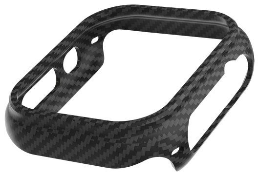 NEKIT Fiber Apple Watch Ultra / Ultra 2 Hoesje Kevlar Bumper Cover Dun Zwart afbeelding 14