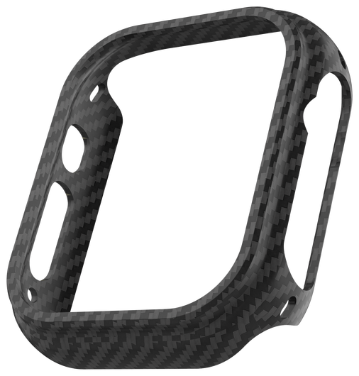 NEKIT Fiber Apple Watch Ultra / Ultra 2 Hoesje Kevlar Bumper Cover Dun Zwart afbeelding 16