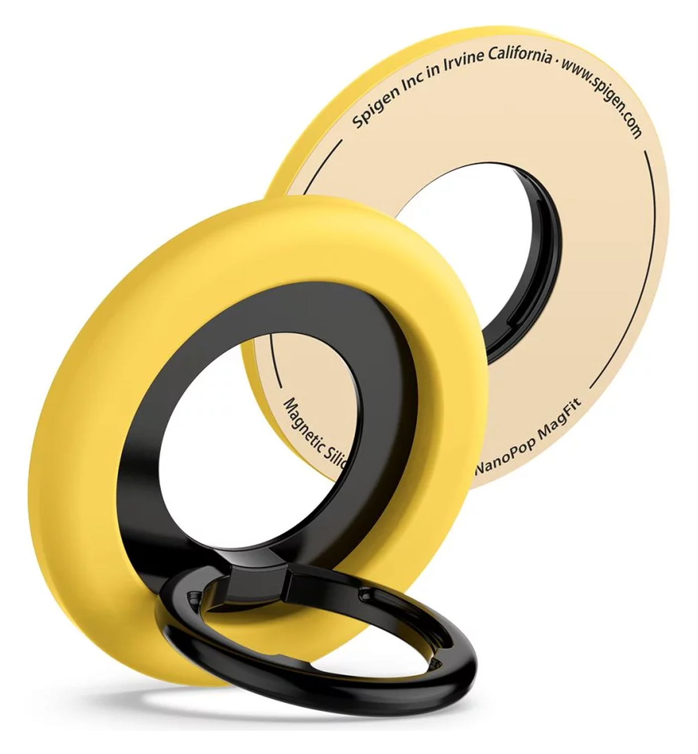Spigen Nano Pop Magnetische MagSafe Ring Houder Standaard Geel afbeelding 1