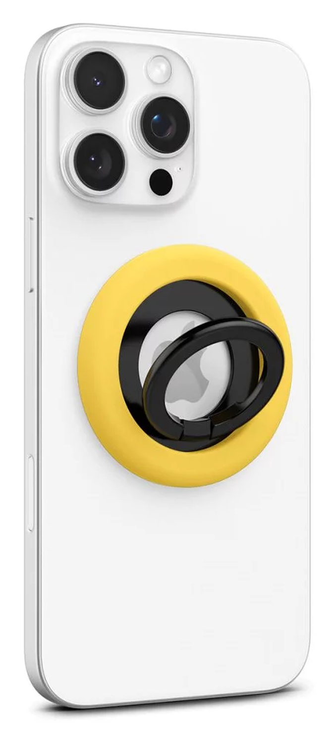 Spigen Nano Pop Magnetische MagSafe Ring Houder Standaard Geel afbeelding 10