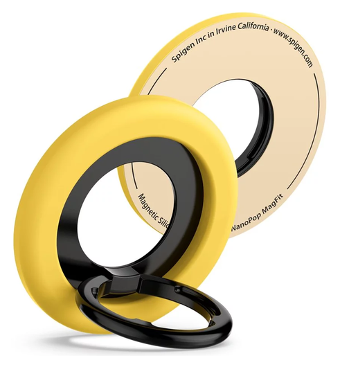 Spigen Nano Pop Magnetische MagSafe Ring Houder Standaard Geel afbeelding 1