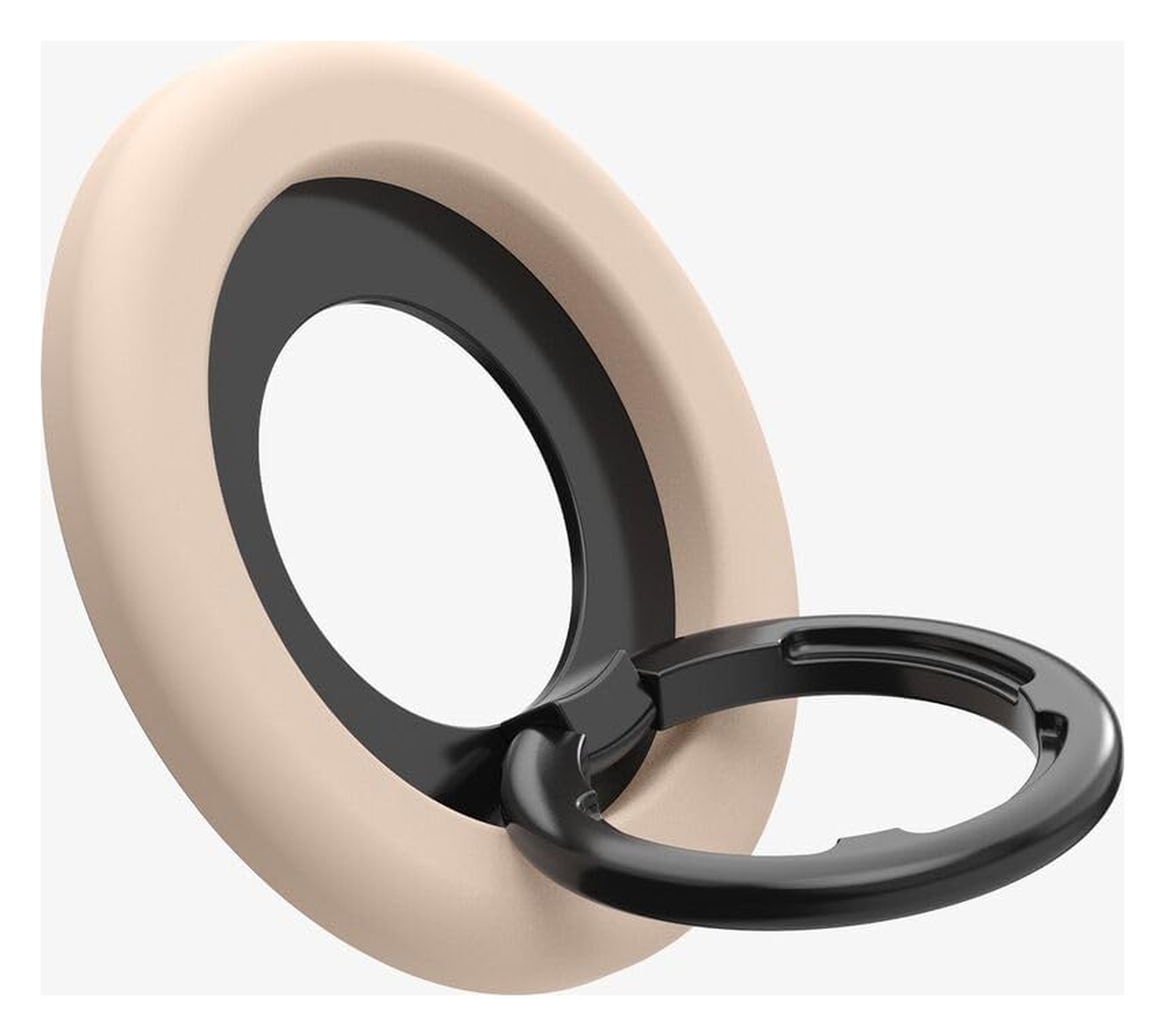 Spigen Nano Pop Magnetische MagSafe Ring Houder Standaard Beige afbeelding 2