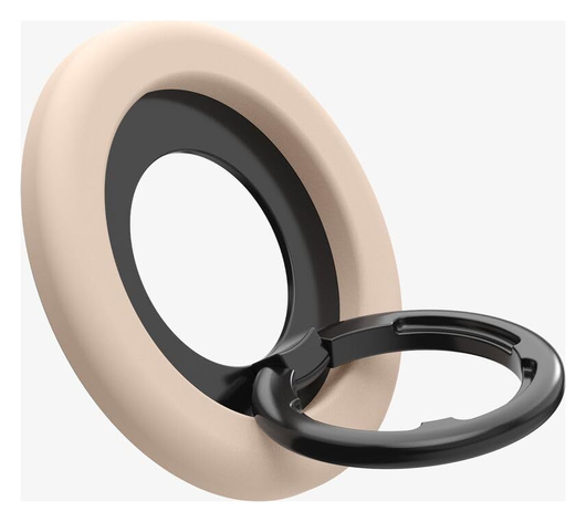Spigen Nano Pop Magnetische MagSafe Ring Houder Standaard Beige afbeelding 2