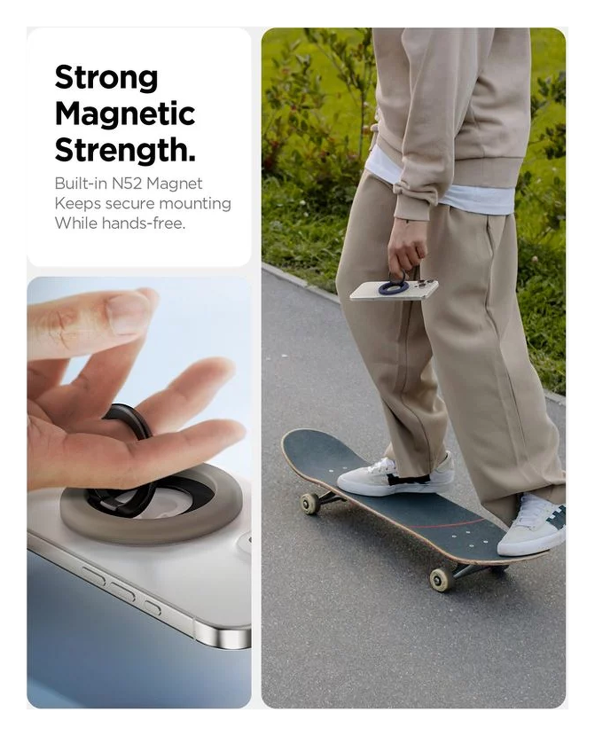 Spigen Nano Pop MagSafe Ring Houder Grijs afbeelding 5